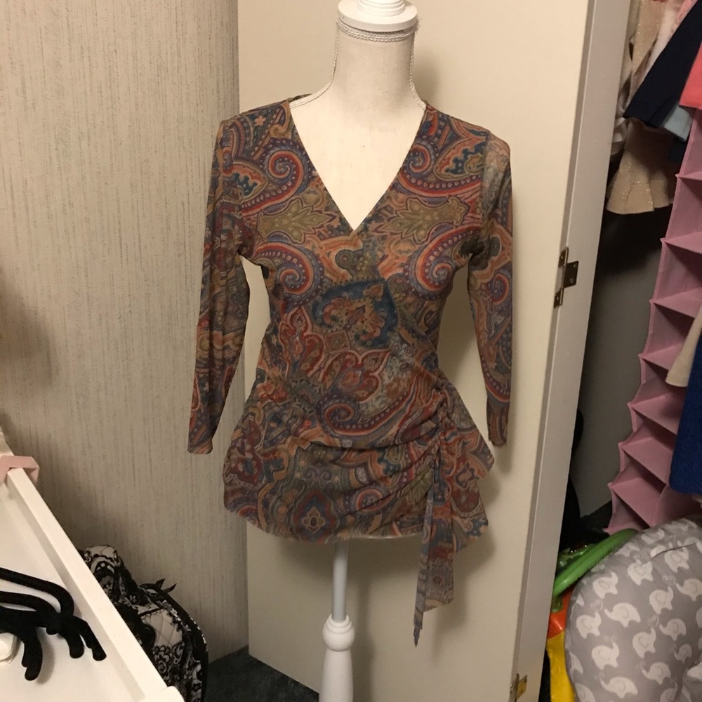 Ruched top.